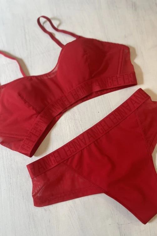 Бюстгальтер с трусиками Marta Lingerie 274 Красный