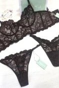 Комплект белья Zhu Zha 294 Stella Brown, бюстье на косточках