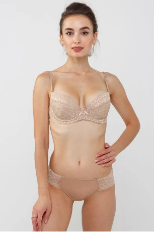 Кружевной бюстгальтер push-up Marta Lingerie 37 Skin