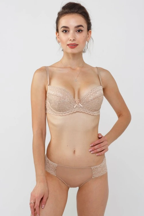 Кружевной бюстгальтер push-up Marta Lingerie 37 Skin