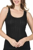 Женская майка с кружевом Nicoletta 23493