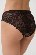 Хлопковые трусики в рубчик с кружевом Nicoletta 163