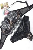 Комплект с изысканного кружева Zhu-Zha 230 LIZZY black