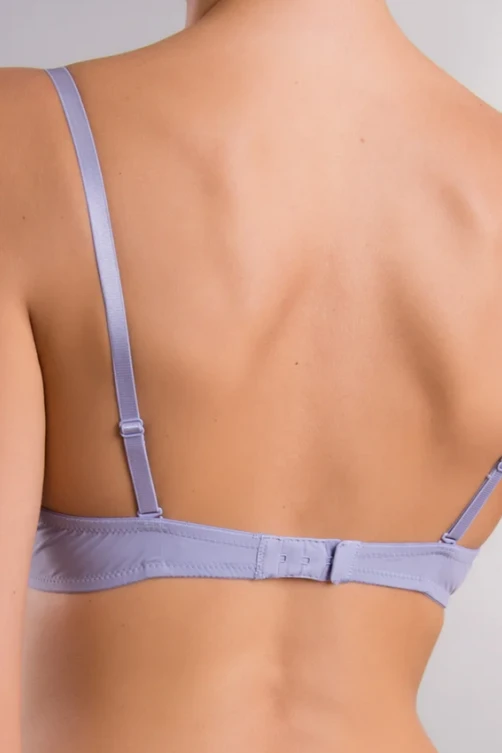 Гладкий бюстгальтер Acousma 6065 с гелевым push-up, серый