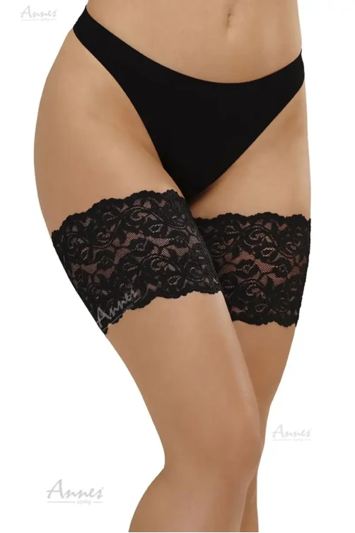 Черные бандалетки от натирания ANNES Lace Thigh Band