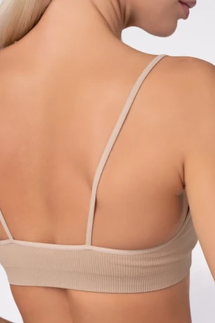 Бесшовный топ на тонких бретелях GIULIA CAMI TOP RIB