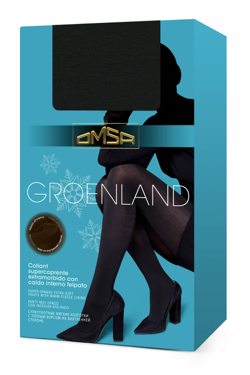 Термоколготки с флисом Omsa Groenland 250 den 